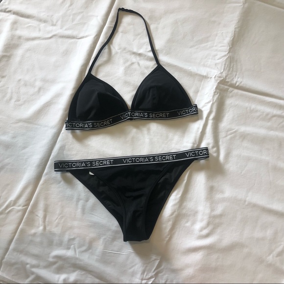 ❗️SOLD❗️Medium-Victoria’s Secret Black & White Bikini 👙 - Picture 1 of 4